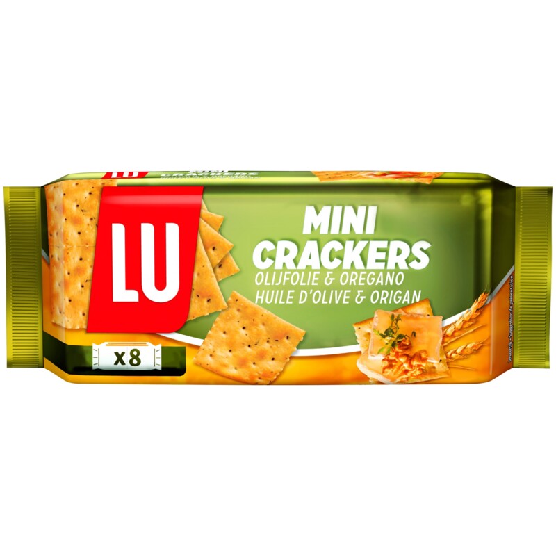Mini crackers olijfolie lu