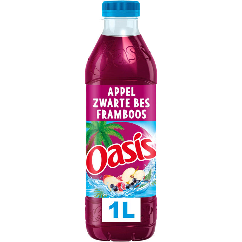 Fles Oasis appel zwarte framboos