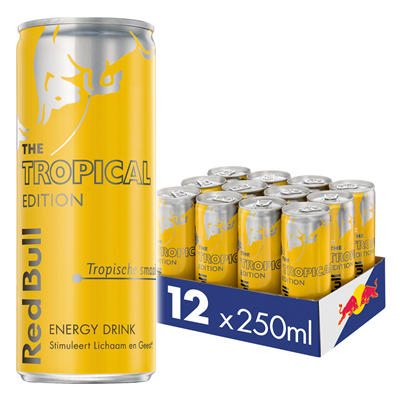 12 pack Red Bull tropical